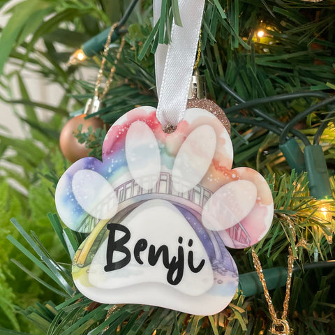 Rainbow bridge memorial decoration