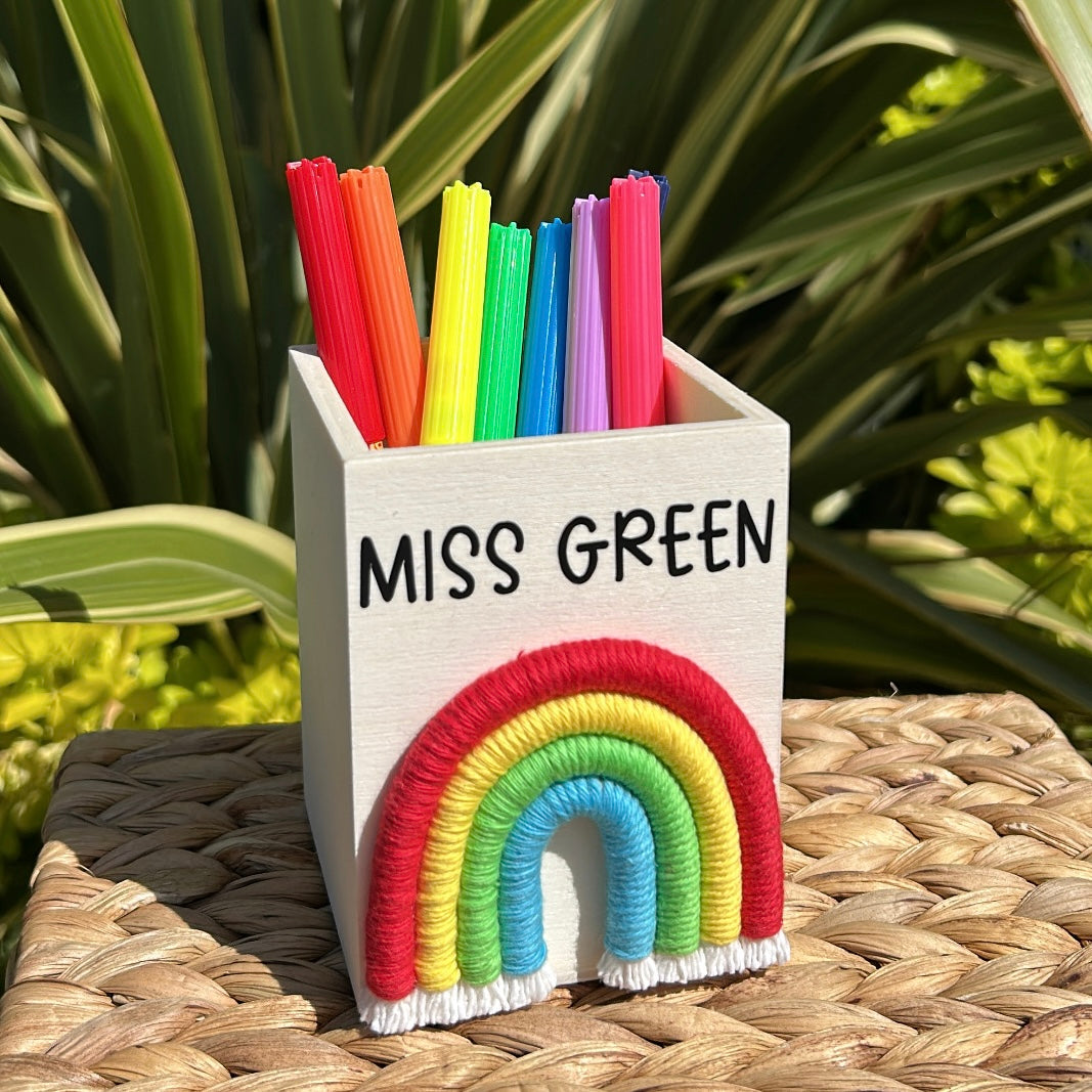 Personalised pen pot