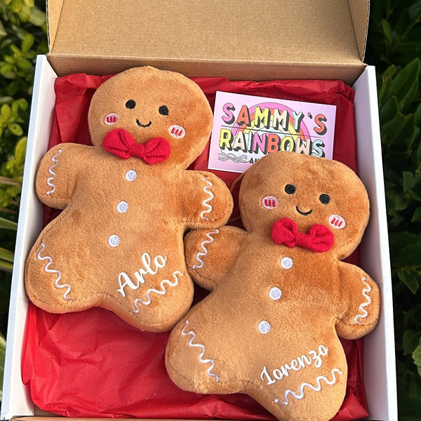 Personalised hanging gingerbread decoration