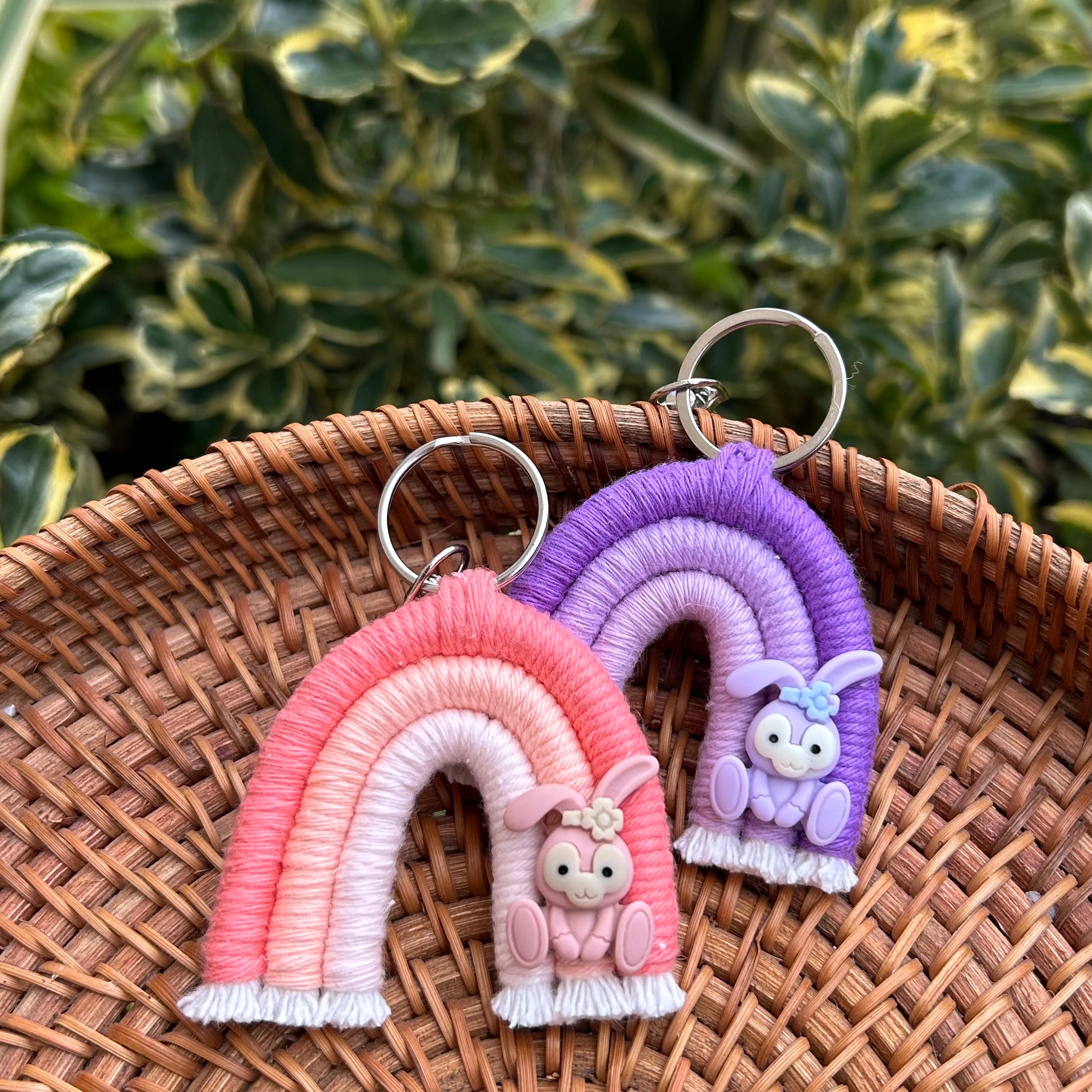 Bunny lanyard keyring