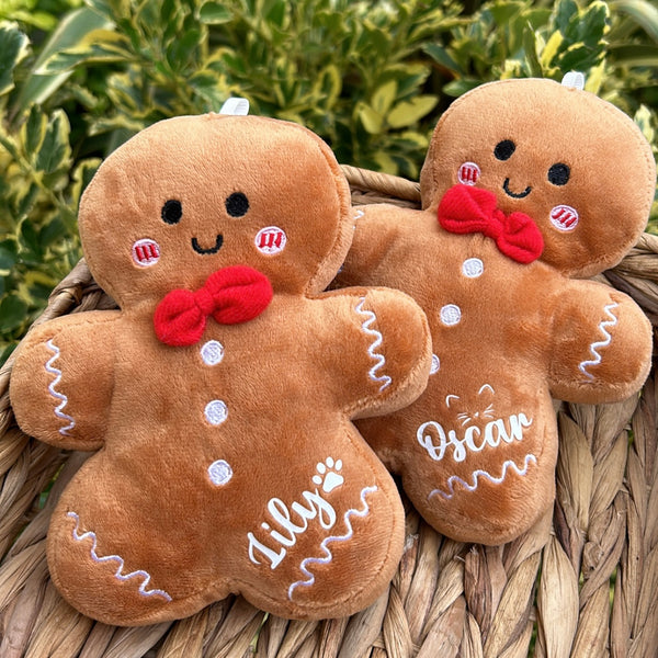 Personalised hanging gingerbread decoration