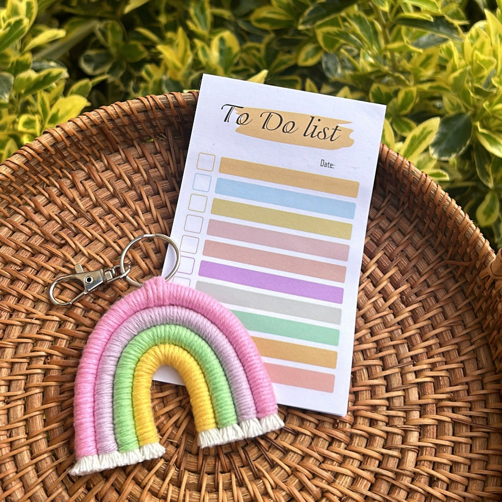 To do list mini pad and keyring