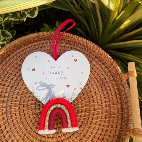 Valentines hanging plaque