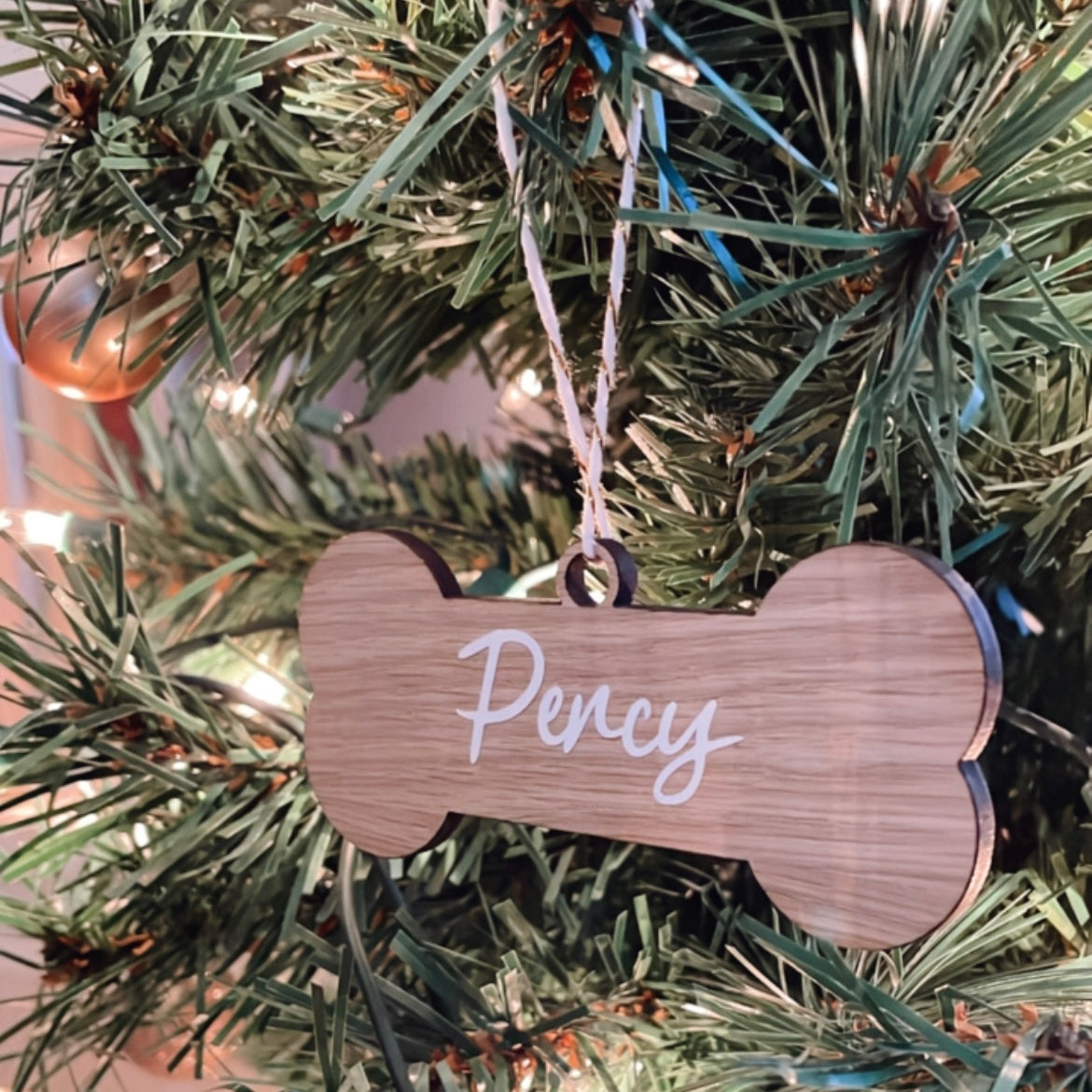 Oak veneer bone decoration