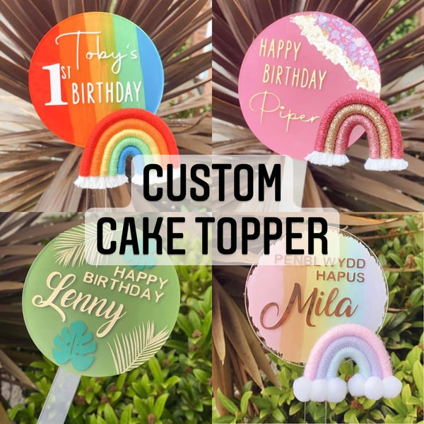 Custom cake topper