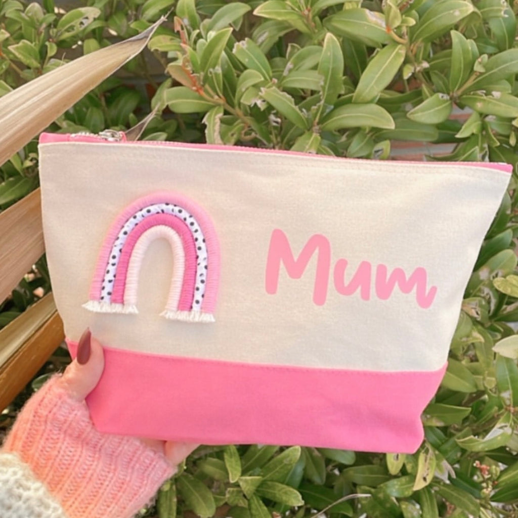 Personalised zip up bag Sammy s Rainbows